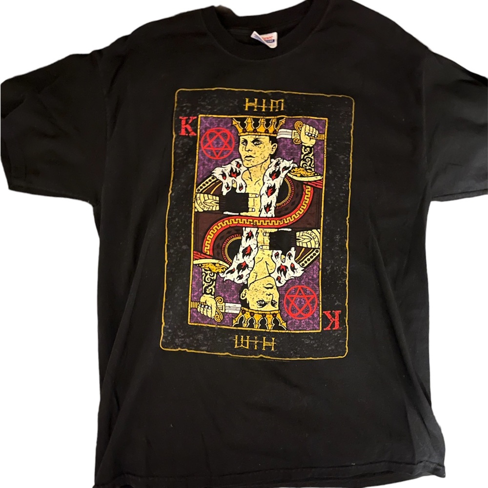 -VINTAGE- HIM / Ville Valo “Dark Light” era “king of hearts” tshirt